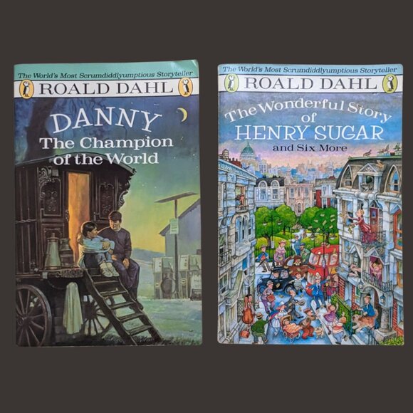 Roald Dahl (1988) Puffin Novels Danny and Henry Sugar Bundle of 2 - Picture 1 of 3